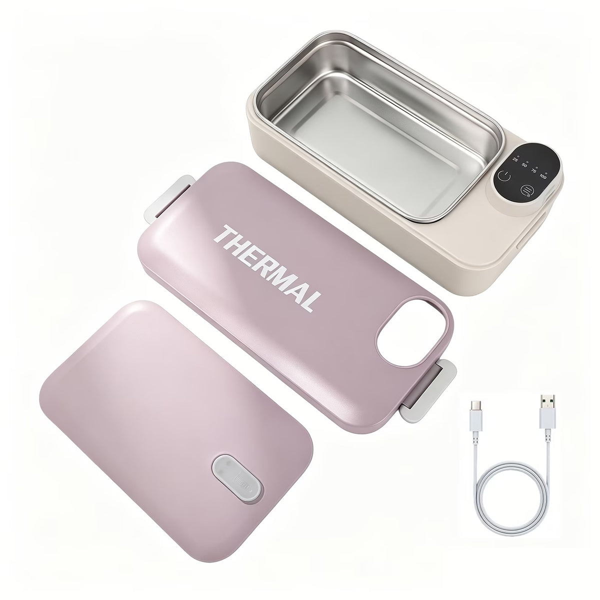 ObiadNaCiepło – bezprzewodowy lunchbox z podgrzewaniem, akumulator 7200 mAh